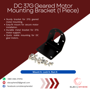Bracket (DC 37G Geared Motor Mounting ) – 1 Piece