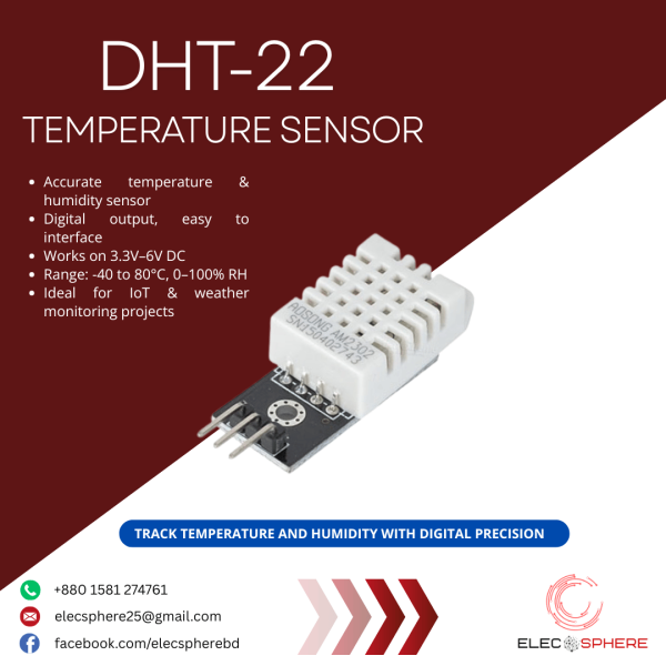 DHT-22 Temperature and Humidity Sensor