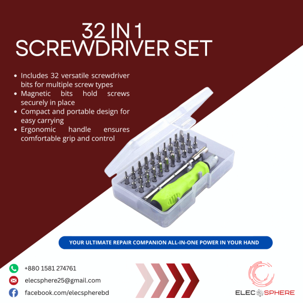32-in-1 Precision Screwdriver Set – Multi-Purpose Repair Tool Kit
